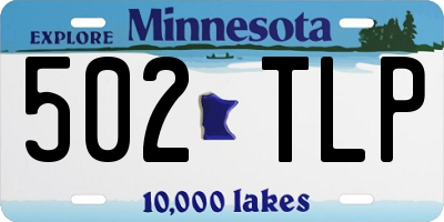 MN license plate 502TLP