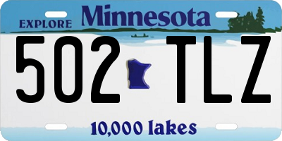 MN license plate 502TLZ