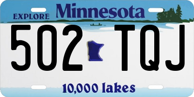 MN license plate 502TQJ