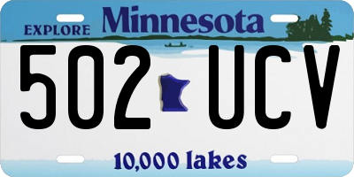 MN license plate 502UCV