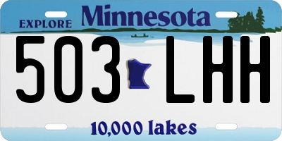 MN license plate 503LHH