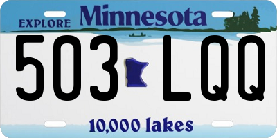MN license plate 503LQQ