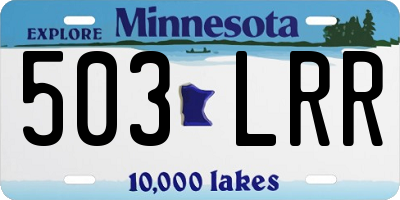 MN license plate 503LRR