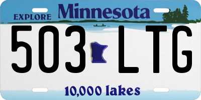 MN license plate 503LTG