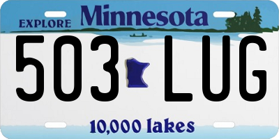 MN license plate 503LUG
