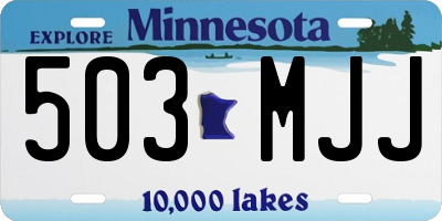 MN license plate 503MJJ