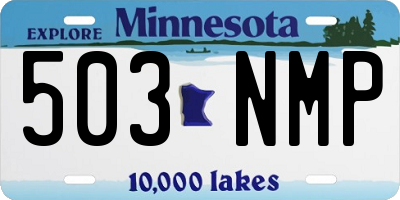 MN license plate 503NMP
