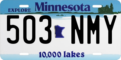 MN license plate 503NMY