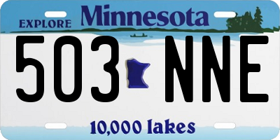 MN license plate 503NNE