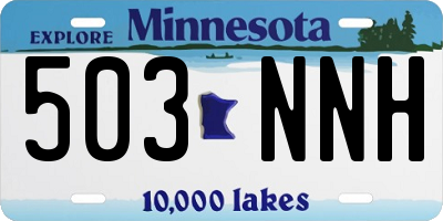 MN license plate 503NNH