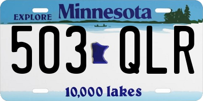 MN license plate 503QLR