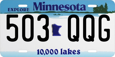 MN license plate 503QQG