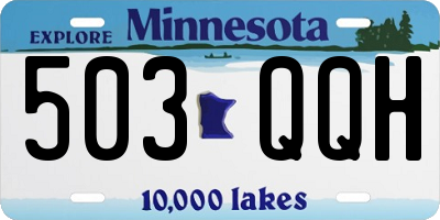 MN license plate 503QQH
