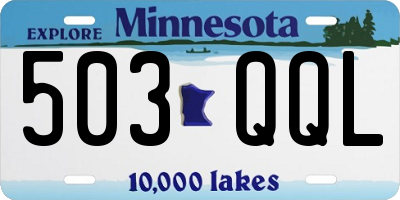 MN license plate 503QQL