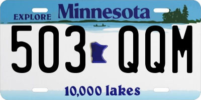 MN license plate 503QQM