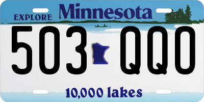 MN license plate 503QQO