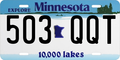 MN license plate 503QQT