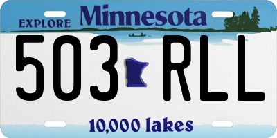 MN license plate 503RLL