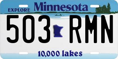MN license plate 503RMN