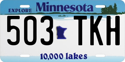 MN license plate 503TKH
