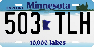 MN license plate 503TLH