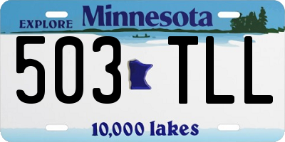 MN license plate 503TLL