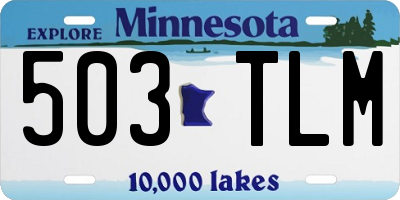 MN license plate 503TLM