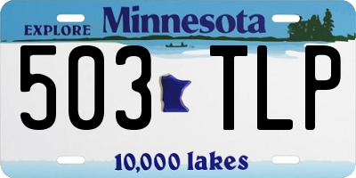 MN license plate 503TLP