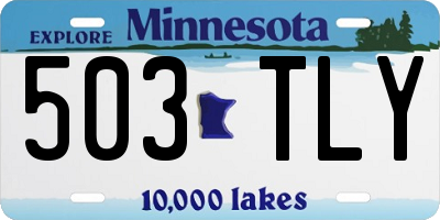 MN license plate 503TLY