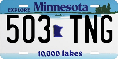 MN license plate 503TNG