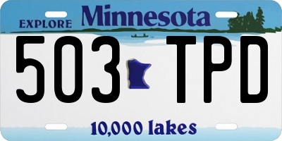 MN license plate 503TPD