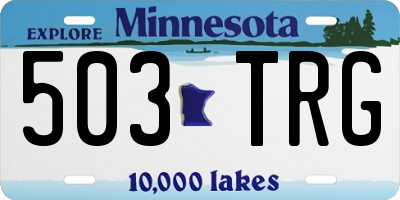 MN license plate 503TRG