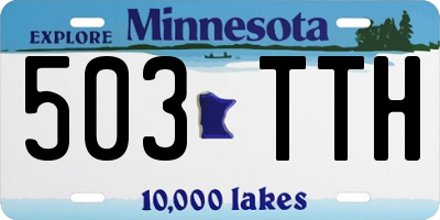 MN license plate 503TTH