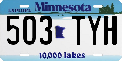 MN license plate 503TYH