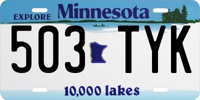 MN license plate 503TYK