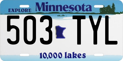 MN license plate 503TYL