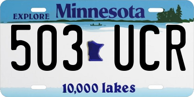 MN license plate 503UCR