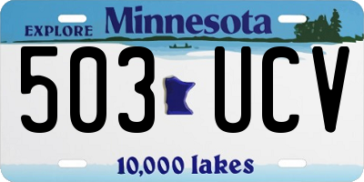 MN license plate 503UCV