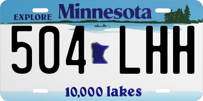MN license plate 504LHH