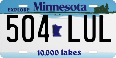 MN license plate 504LUL