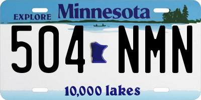 MN license plate 504NMN