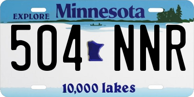 MN license plate 504NNR