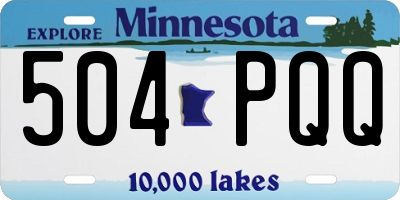 MN license plate 504PQQ