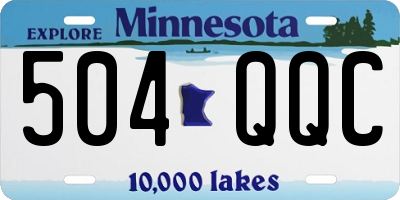 MN license plate 504QQC