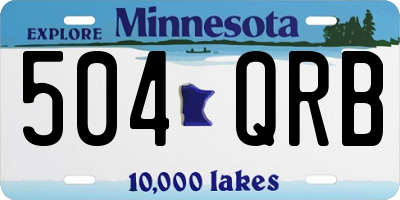 MN license plate 504QRB
