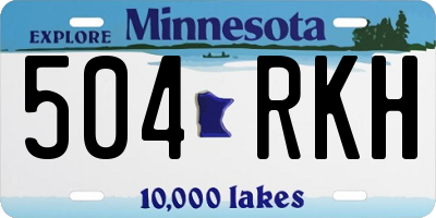 MN license plate 504RKH