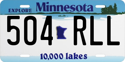 MN license plate 504RLL