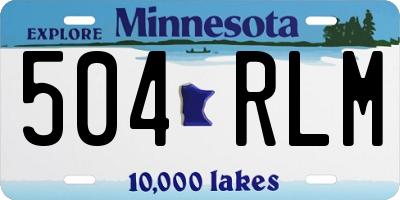 MN license plate 504RLM