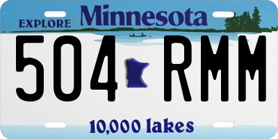 MN license plate 504RMM