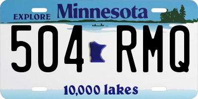 MN license plate 504RMQ